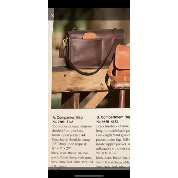 Vintage Coach Companion Bag 9300 - Picture 7 of 9